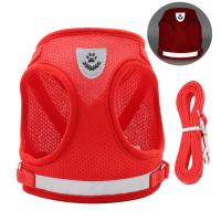 Conjunto de Correa de Arneses Ajustable para Perros Pequeños Collar de Paseo al Aire Libre para Cachorros, Chihuahuas, Pugs - details 1