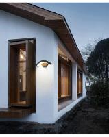 Lámpara de pared moderna para exteriores, luz impermeable IP65 con Sensor de movimiento PIR, para jardín, porche, Frente, cuerpo de lámpara de aluminio negro - details 8