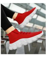 Zapatillas deportivas transpirables para hombre, zapatos informales de suela gruesa con cordones, Tenis blancos, a la moda - details 9