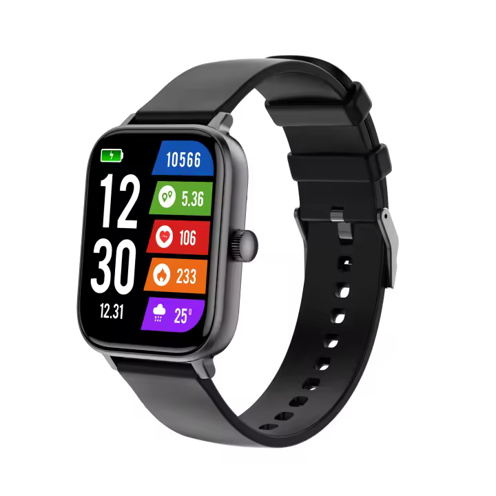 Reloj de Fitness with Pantalla Táctil HD de 1,83 ", Monitor de Frecuencia Cardíaca/Sueño/Pasos, Multiples Modos Deportivos, Reloj Inteligente 2024 para Hombres/Mujeres con Llamada Bluetooth y Recordatorio de Mensagos, para Android y iPhone - 1