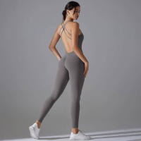 Hamidou-body de Yoga elástico, ropa de gimnasio, ropa deportiva de realce, mono de entrenamiento sin espalda, conjunto de Yoga de alta elasticidad para gimnasio - details 42