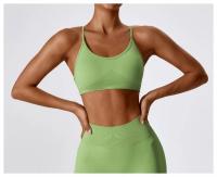 Camisola Deportiva Sin Espalda Top de Deportes Ajustado para Mujeres Absorbente de Choques - details 7