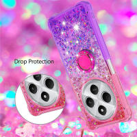 Funda líquida con purpurina y soporte para Xiaomi Redmi 14C A4 A3 Pro Poco C75, cubierta de arena fluida degradada - details 5
