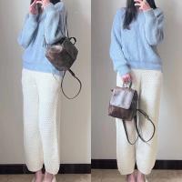 Mochila con solapa y cordón de cuero PU para mujer, bolso de hombro de gran capacidad a la moda, estilo coreano, Color sólido, para libros escolares - details 11
