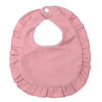 Babero de gasa para niños y niñas, algodón puro, color caramelo, cómodo babero para Saliva, toalla de Saliva de encaje de color sólido para bebé, productos para bebé - details 7