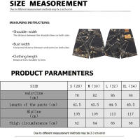 Pantalones capri para hombre con diamantes cortados en llamas de moda superior en 2025, pantalones vaqueros casuales de hip-hop para parejas, pantalones cortos lavados de calle americana para deportes de verano al aire libre - details 13