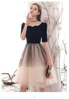 Vestido de noche con degradado de cielo estrellado, nuevo estilo de verano, vestido francés pequeño, de gama alta, elegante, pequeño y Popular - details 11