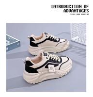 Zapatos de plataforma de estilo coreano Ins para papá, zapatillas para correr para estudiantes, primavera 2025, ocio, aumento de altura, Q036 - details 0