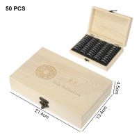 Caja De Almacenamiento Para Monedas De Madera HOOMIN Con Base Ajustable Y Antioxidante Estuche Clásico Ecológico Para Coleccionistas - details 9