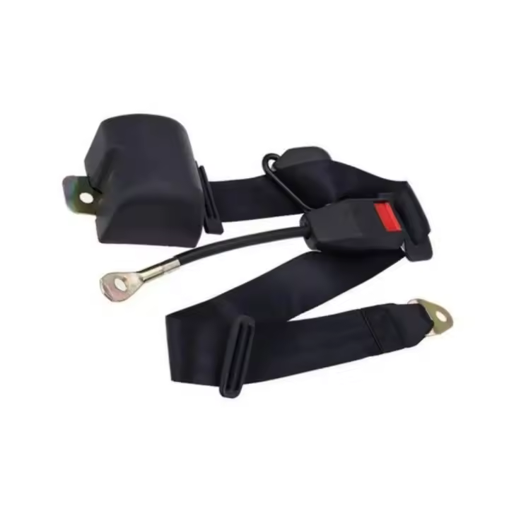 Cinturones de seguridad para turismos y furgonetas, Cinturón de seguridad retráctil ajustable, universal, negro - 1