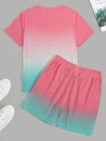 Conjunto Casual de Moda para Hombres Camiseta de Cuello Redondo y Pantalones Cortos - details 6