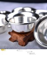 Xizang magic ware S999 plata pura suave siete cuencos Buda ocho taza de agua bendita - details 8