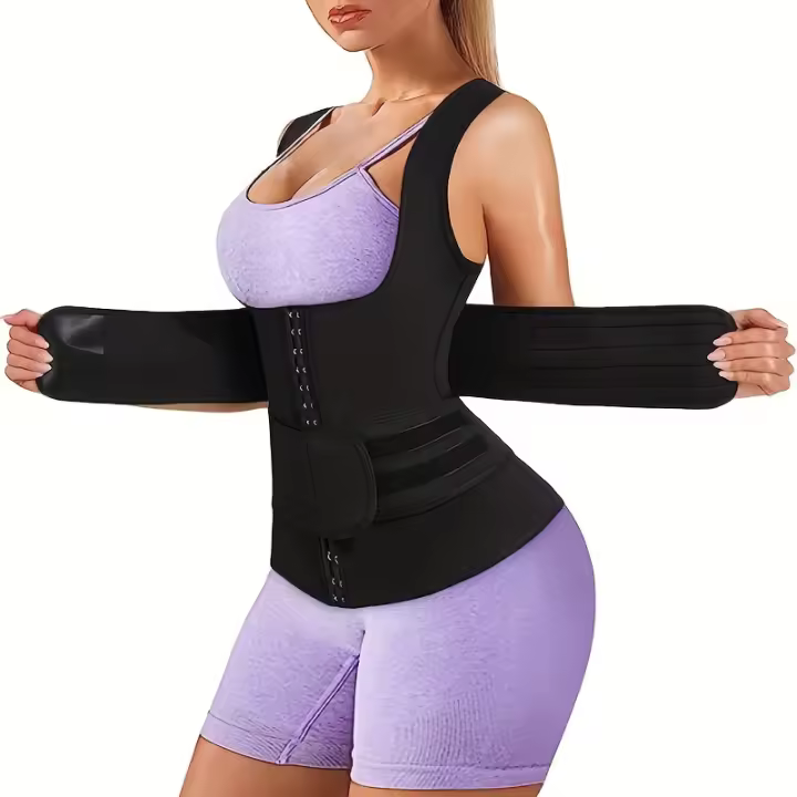 Neopreno-Corsé Recortador De Cintura Para mujer, Chaleco moldeador De cuerpo, Sudor De Sauna - 1