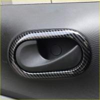 Marco de manija de puerta Interior de fibra de carbono para coche, accesorios decorativos para Benz Smart 453 Fortwo Forfour 2015-2020 - details 1