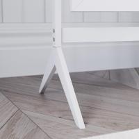 Espejo rectangular de cuerpo entero, de pie, de madera, giratorio, para dormitorio, pasillo, cómoda, color negro - details 21