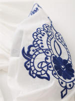 OUWU- Nueva Camisa Casual Bordada Elegante De Manga Larga Con Cuello En V Para Mujer En Primavera Y Verano De 2025 - details 4