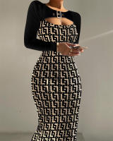 Moda mujer nueva tendencia Z Color sólido Sexy elegante Godde Single ulder Drees - details 16