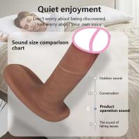 Leten Teléscopico Eléctrico Vibrador con Calor Silicona Realista Juguete Intimo para Mujeres - details 8