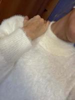 Mohair thicken turtleneck sweater autumn winter sweet lantern sleeve casual solid color pullover - details 11