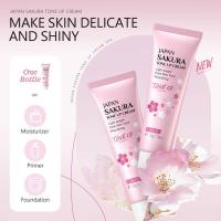 Sakura Skin Care Set 6 piezas Crema facial Suero Limpiador exfoliante Protector solar - details 1