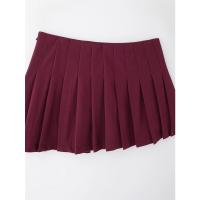 Falda corta plisada vintage casual con cremallera - details 9
