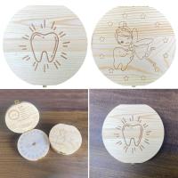 Caja de madera para guardar dientes de bebé, organizador de cordón Umbilical, almacenamiento de dientes, regalos - details 0