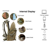 Mochila Táctica de 35L Impermeable, Anti-Robo, Ideal para Senderismo, Ski, Actividades al Aire Libre Para Hombres y Mujeres - details 1