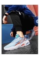 Zapatos De Hombre antideslizantes transpirables De malla De verano De tiro alto con logotipo De marca, Zapatos deportivos informales para correr para Hombre - details 10