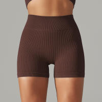Hamidou-pantalones cortos deportivos para mujer, mallas transpirables de cintura alta para Yoga, correr, ciclismo, entrenamiento, gimnasio, Verano - details 24