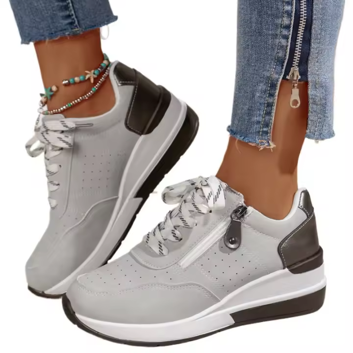 zapatos deportivos de mujer zapatillas de deporte casuales zapatos con cordones - 1