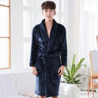 Pareja de pijamas gruesos de gran tamaño para otoño e invierno, albornoz de terciopelo Coral para hombre, Sra. Ropa de hogar cómoda y transpirable acolchada - details 15
