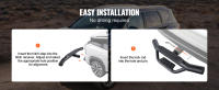 SucceBuy Escalón de enganche para receptor de 2", capacidad de carga de 350 libras, construcción de acero, protector de parachoques trasero con bloqueo de pasador, ajuste universal para camioneta SUV, remolque - details 5