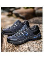 Zapatos de senderismo para hombre, botas de montaña al aire libre, zapatillas de suela gruesa, zapatos de Trekking con cordones a la moda - details 15
