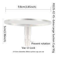 Copa de Succión FREDORCH para Máquina Sexual Attachment de Alta Calidad Material de Aleación de Aluminio Dildo VAC-U-LOCK de Color Morado - details 2