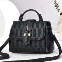 Bolso de hombro diagonal de gran capacidad de alta gama para mujer, botón con cremallera, forro de poliéster -21497 - details 1