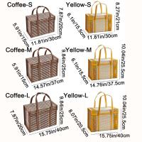 Cesta de bambú de mano de estilo Pastoral, plegable con tapa, cesto de Picnic rectangular, cesta tejida a mano, cesta de Picnic al aire libre - details 0