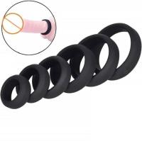 Empaque privado Anillo de silicona sexy para bloquear el semen, mejorar la erección, retrasar la eyaculación, juguetes sexuales para hombres, anillo para prepucio, tienda para adultos - details 2