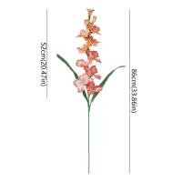 Rama de gladiolos artificiales de 86cm, arte Floral de tacto Real, simulación de flores de orquídeas, 12 cabezas, flores falsas de seda hechas a mano - details 0