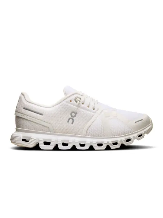 Zapatillas Blancas Running Cloud 6 Mujer Blanco Cómodas y Ligeras - 1