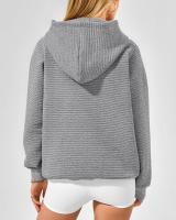 Sudadera con Capucha Básica para Mujer Estilo Y2K a la Moda Sudadera con Bolsillo Suelto - details 8