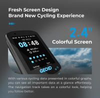 GEOID CC600 Color Screen Bike Computer Smart Navigation GPS Wireless Bicycle Speedometer WIFI ANT+ 11 Languages Cycling Odometer - details 1