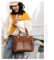 Bolso para mujer nuevo bolso de hombro de moda para mujer bolso de mano retro de gran capacidad para mujer bolso simple oblicuo. - details 10