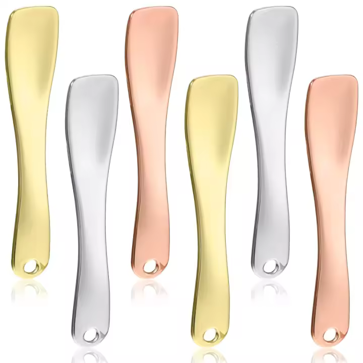 Scttomon Herramientas de Cuidado de la Piel Set de 6 Escobillas de Metal para Mascarilla de Crema Facial Herramientas de Belleza para Cuidado de la Piel - 1