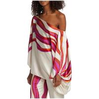 Conjunto de Pijama de Satén Impreso para Mujeres 2 Piezas, Hombro Descubierto, Pantalones Largos, Top de Cama Decoración del Hogar - details 23
