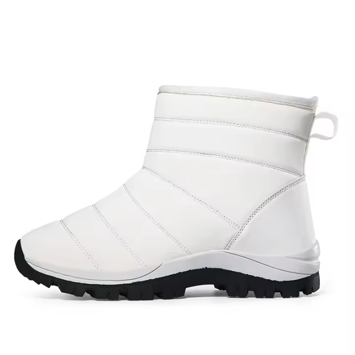 Botas de invierno para mujer cálidas: Botas de nieve impermeables para mujer, tobilleras casuales para clima frío, forradas de piel, botines cómodos. - 1