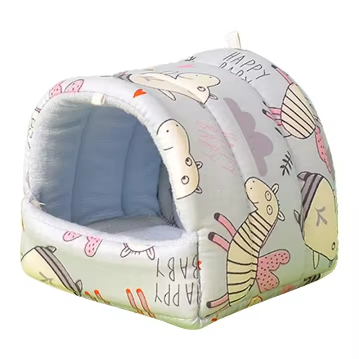 Hamaca de invierno para hurones, cama para dormir, casa escondida, jaula para erizos, decoración de hábitat 090C - 1