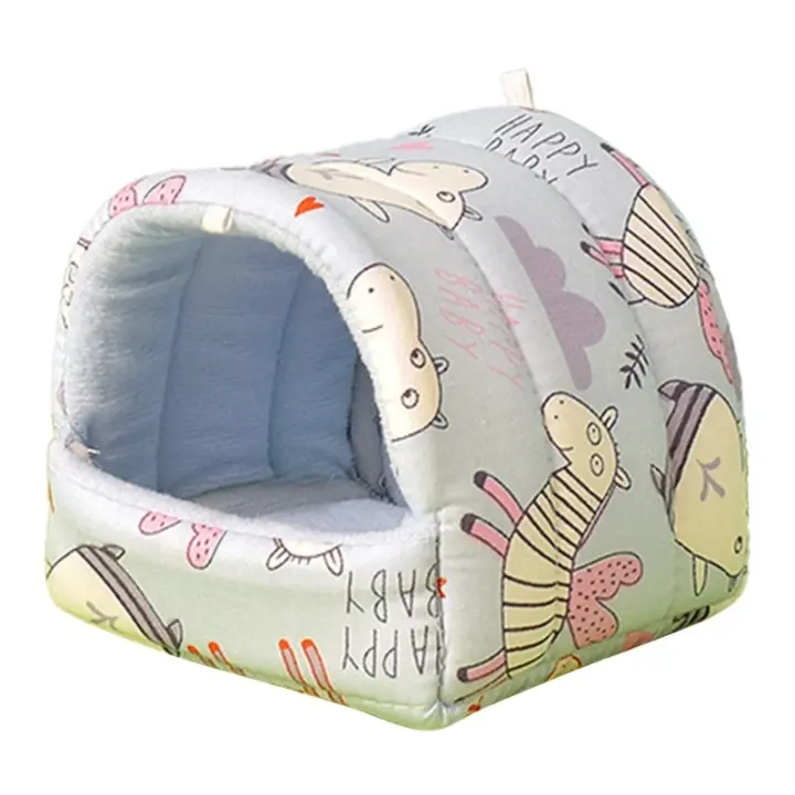 Hamaca de invierno para hurones, cama para dormir, casa escondida, jaula para erizos, decoración de hábitat 090C - 1