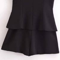 Mini vestido informal para mujer, cinturón ajustado, primavera verano, cuello redondo, Top sin mangas, falda por encima de la rodilla, conjuntos de mujer Vintage falso de dos piezas - details 13
