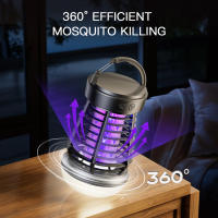 Tragbarer Insektenvernichter, wiederaufladbarer kabelloser Mückenvernichter – Insektenvernichter de 2000 mAh con luz para aventuras al aire libre, jardín, patio - details 4