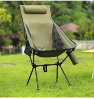 Silla con respaldo alto, ligera para acampar con reposacabezas, silla plegable portátil estable para acampar al aire libre, viaje de senderismo - details 10